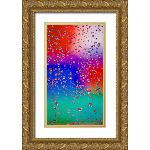 Neon Gold Ornate Wood Framed Art Print with Double Matting by Malone, Will