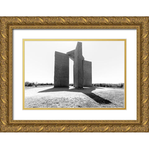 Guidestones 4 Gold Ornate Wood Framed Art Print with Double Matting by Malone, Will