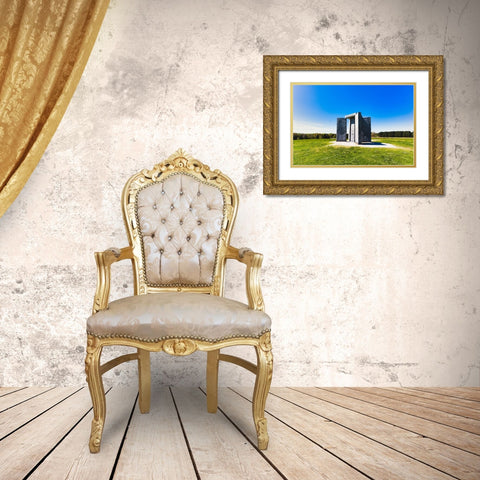 Guidestones 8 Gold Ornate Wood Framed Art Print with Double Matting by Malone, Will
