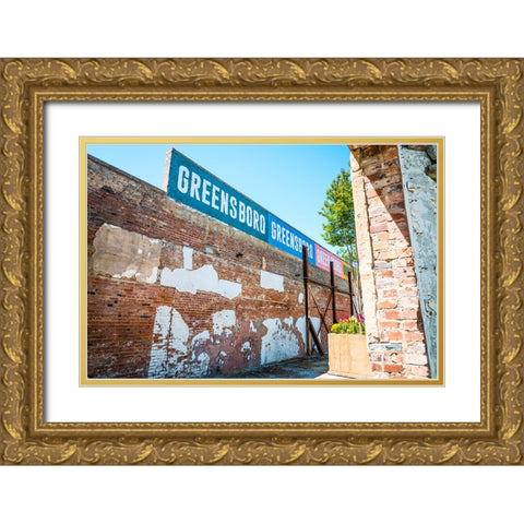 GreensboroGreensboro Gold Ornate Wood Framed Art Print with Double Matting by Malone, Will