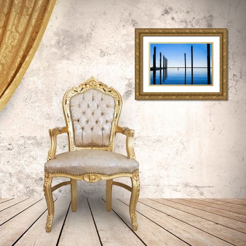 Take Flight Gold Ornate Wood Framed Art Print with Double Matting by Malone, Will