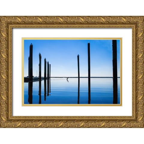 Take Flight Gold Ornate Wood Framed Art Print with Double Matting by Malone, Will