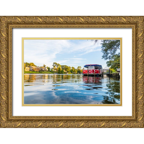 Cane River Queen 3 Gold Ornate Wood Framed Art Print with Double Matting by Malone, Will