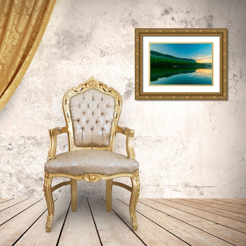 Escape Gold Ornate Wood Framed Art Print with Double Matting by Malone, Will