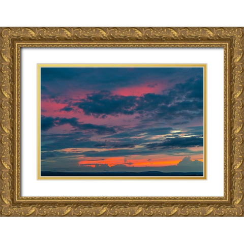 Glow Gold Ornate Wood Framed Art Print with Double Matting by Malone, Will