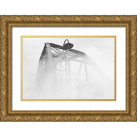 Walnut Fog Gold Ornate Wood Framed Art Print with Double Matting by Malone, Will