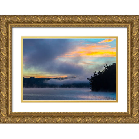 Fishermen Gold Ornate Wood Framed Art Print with Double Matting by Malone, Will