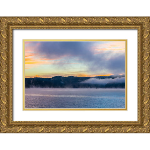 Rain on Me Gold Ornate Wood Framed Art Print with Double Matting by Malone, Will