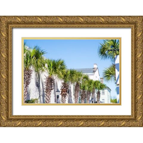 Downtown Beaufort 4 Gold Ornate Wood Framed Art Print with Double Matting by Malone, Will