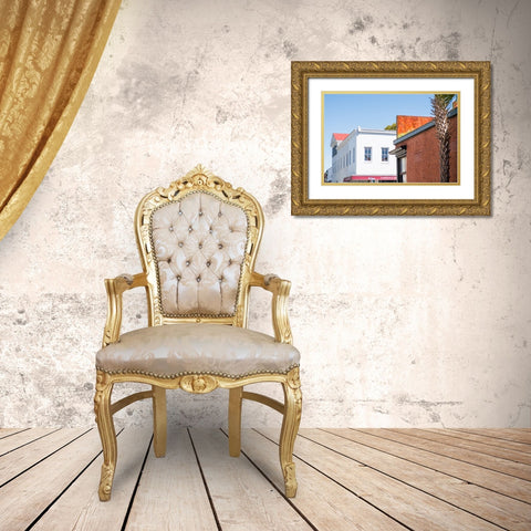 Downtown Beaufort 5 Gold Ornate Wood Framed Art Print with Double Matting by Malone, Will