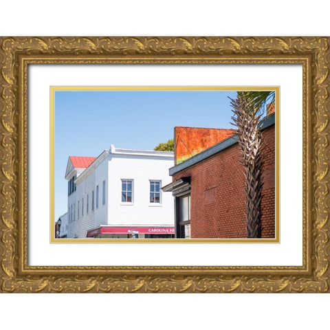 Downtown Beaufort 5 Gold Ornate Wood Framed Art Print with Double Matting by Malone, Will