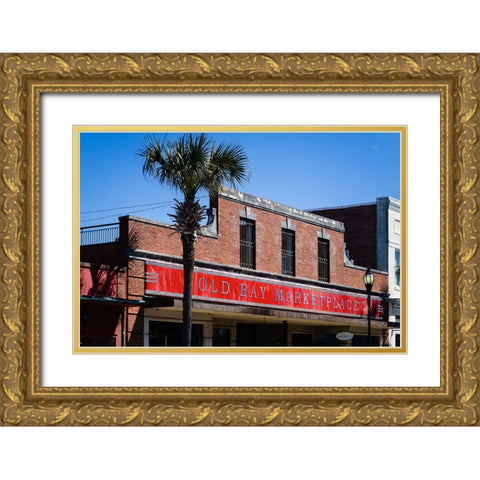 Old Bay Marketplace Gold Ornate Wood Framed Art Print with Double Matting by Malone, Will
