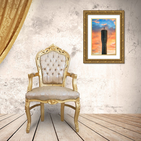 Standpipe Sunrise 3 Gold Ornate Wood Framed Art Print with Double Matting by Malone, Will