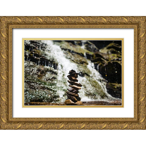 Peace Gold Ornate Wood Framed Art Print with Double Matting by Malone, Will