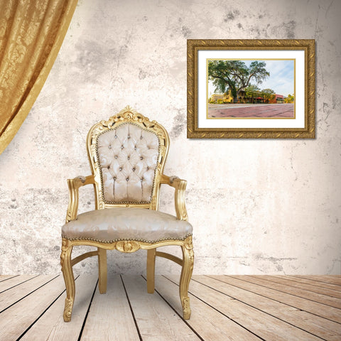 City Hall Gold Ornate Wood Framed Art Print with Double Matting by Malone, Will