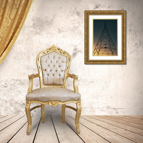 Alabama Lines Gold Ornate Wood Framed Art Print with Double Matting by Malone, Will