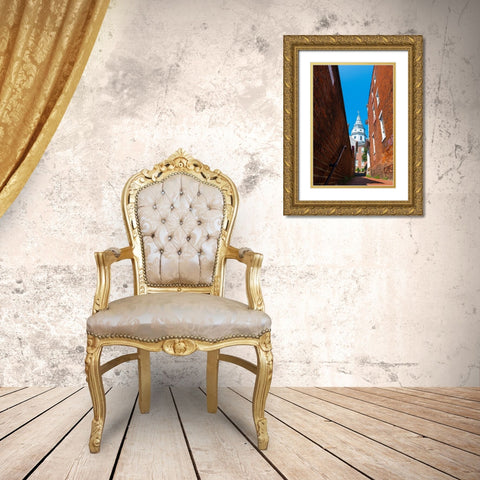 Capital Alley Vertical Gold Ornate Wood Framed Art Print with Double Matting by Malone, Will