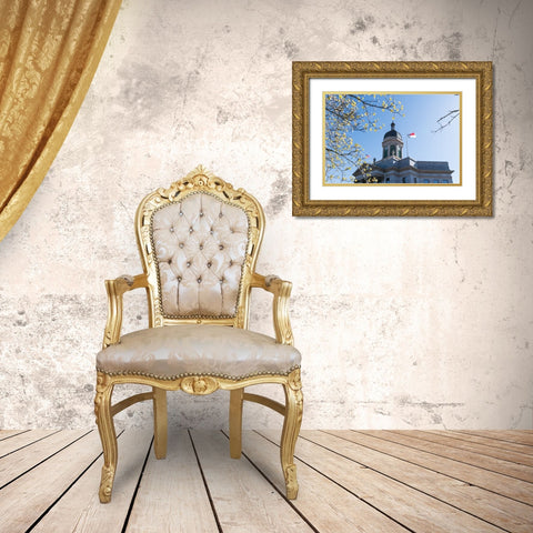 Cherokee Courthouse Gold Ornate Wood Framed Art Print with Double Matting by Malone, Will