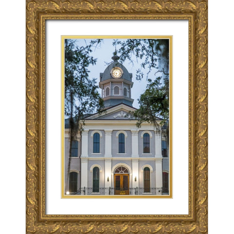 Courthouse Morning 2 Gold Ornate Wood Framed Art Print with Double Matting by Malone, Will