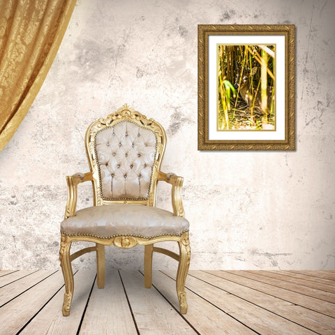 Deer at Rest Vertical Gold Ornate Wood Framed Art Print with Double Matting by Malone, Will