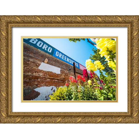 Flowers Gold Ornate Wood Framed Art Print with Double Matting by Malone, Will