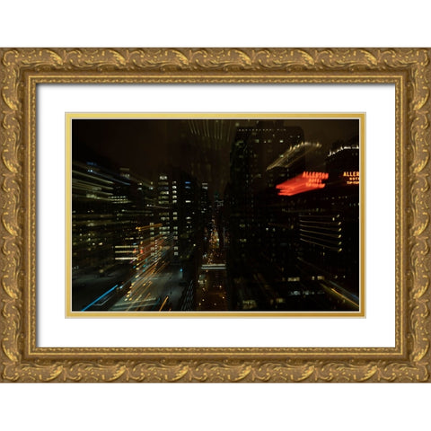 Gotham 2 Gold Ornate Wood Framed Art Print with Double Matting by Malone, Will