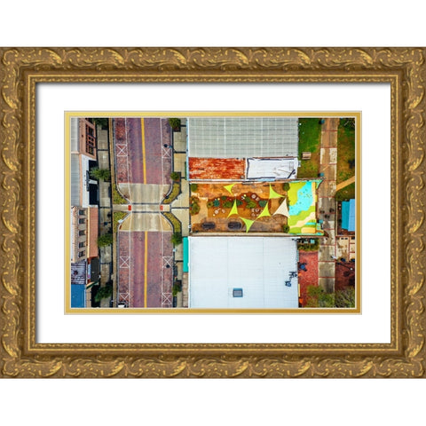 Jackson St Gold Ornate Wood Framed Art Print with Double Matting by Malone, Will