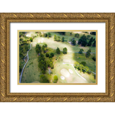 Mini Golf Gold Ornate Wood Framed Art Print with Double Matting by Malone, Will
