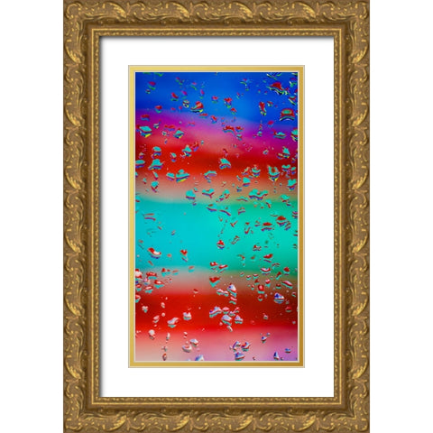Neon 2 Gold Ornate Wood Framed Art Print with Double Matting by Malone, Will