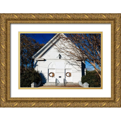 Pelzer Pres 2 Gold Ornate Wood Framed Art Print with Double Matting by Malone, Will