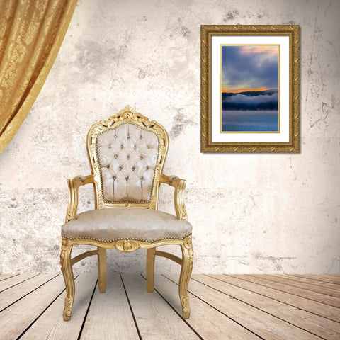 Rain on Me Vertical Gold Ornate Wood Framed Art Print with Double Matting by Malone, Will