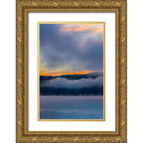Rain on Me Vertical Gold Ornate Wood Framed Art Print with Double Matting by Malone, Will