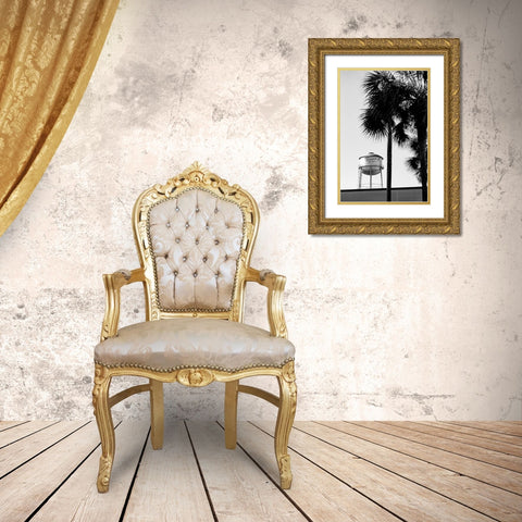 Thomasville Watertower 2 Gold Ornate Wood Framed Art Print with Double Matting by Malone, Will