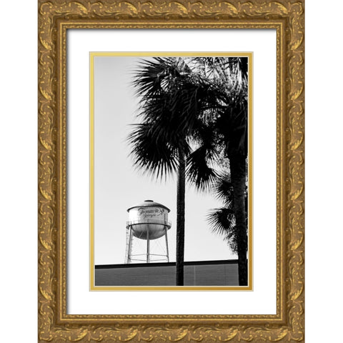 Thomasville Watertower 2 Gold Ornate Wood Framed Art Print with Double Matting by Malone, Will