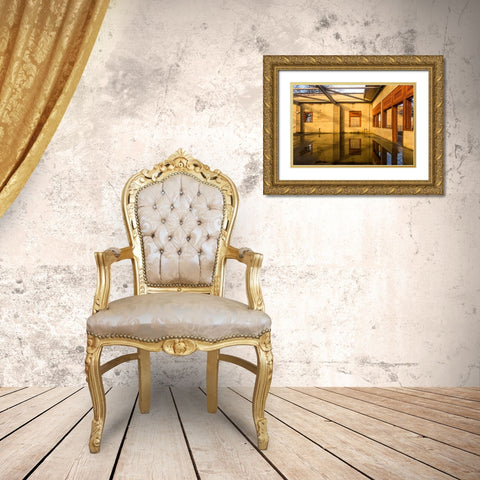 Yellow Korner Gold Ornate Wood Framed Art Print with Double Matting by Malone, Will
