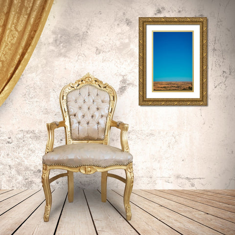 Amarillo Sky Vertical Gold Ornate Wood Framed Art Print with Double Matting by Malone, Will