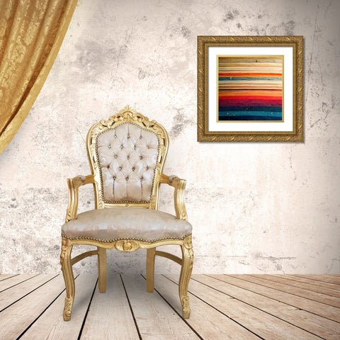 Rainbow Planet 10 Gold Ornate Wood Framed Art Print with Double Matting by Screendoor