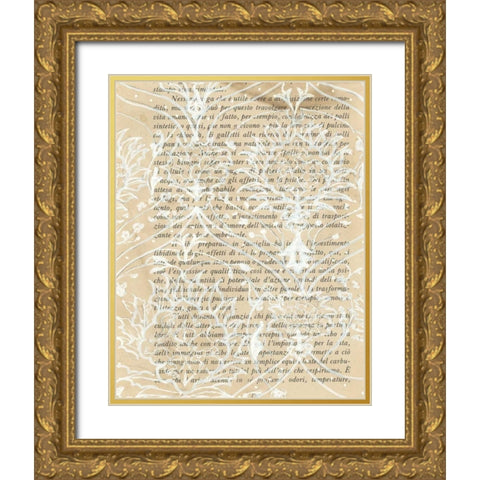 Artichoke Patterns VIII Gold Ornate Wood Framed Art Print with Double Matting by Adkin, Arielle