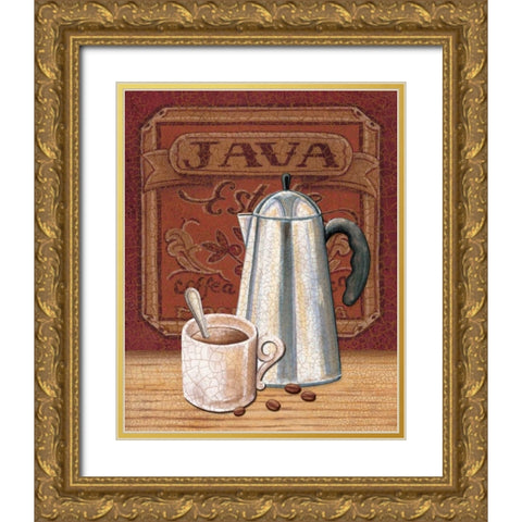 Cafe Mundo III Gold Ornate Wood Framed Art Print with Double Matting by Audrey, Charlene