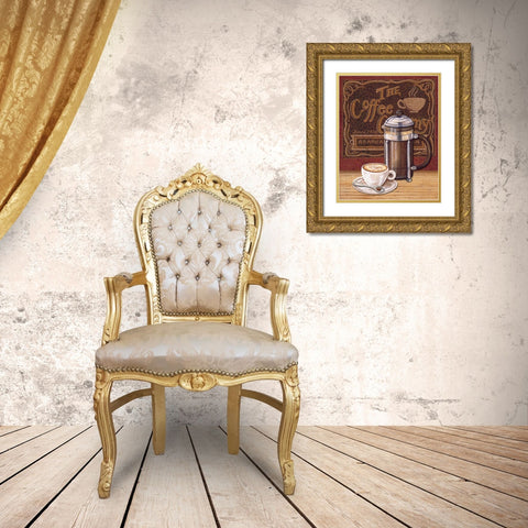 Cafe Mundo IV Gold Ornate Wood Framed Art Print with Double Matting by Audrey, Charlene