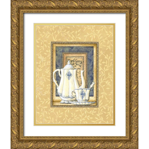 Earl Grey Gold Ornate Wood Framed Art Print with Double Matting by Audrey, Charlene
