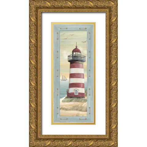 First Light I Gold Ornate Wood Framed Art Print with Double Matting by Audrey, Charlene