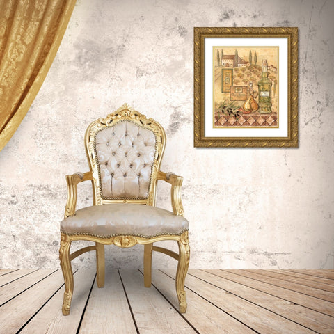 Flavors of Tuscany I Gold Ornate Wood Framed Art Print with Double Matting by Audrey, Charlene