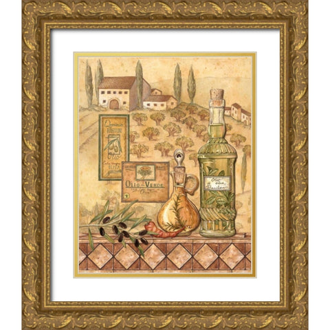 Flavors of Tuscany I Gold Ornate Wood Framed Art Print with Double Matting by Audrey, Charlene