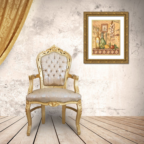 Flavors of Tuscany IV Gold Ornate Wood Framed Art Print with Double Matting by Audrey, Charlene