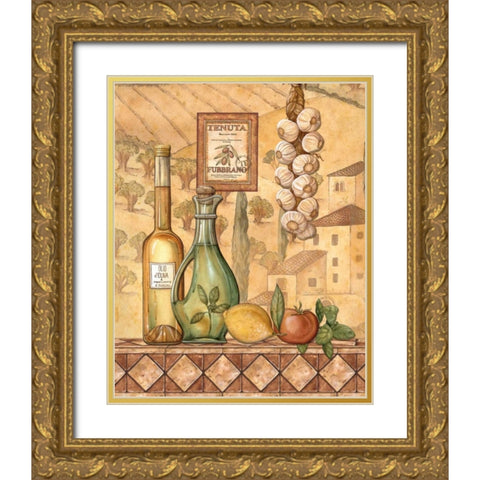 Flavors of Tuscany IV Gold Ornate Wood Framed Art Print with Double Matting by Audrey, Charlene