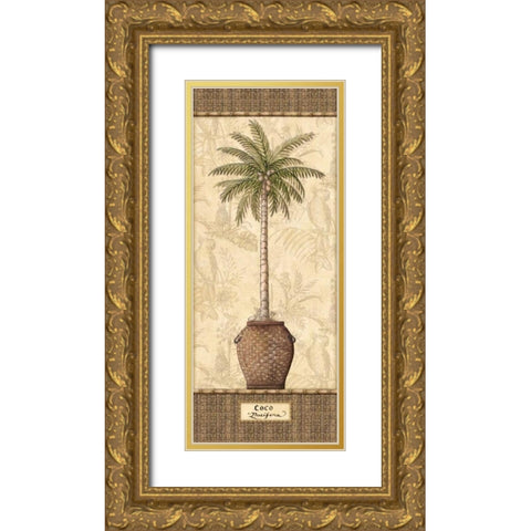 Botanical Palm III Gold Ornate Wood Framed Art Print with Double Matting by Audrey, Charlene