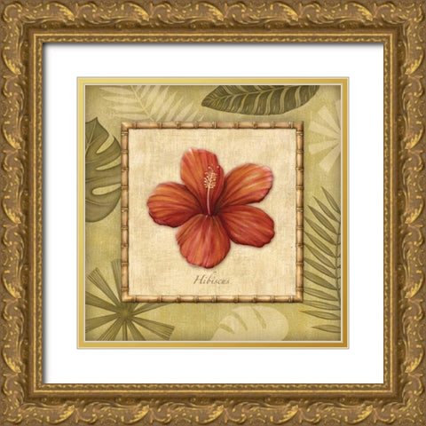 Paradisio II Gold Ornate Wood Framed Art Print with Double Matting by Audrey, Charlene
