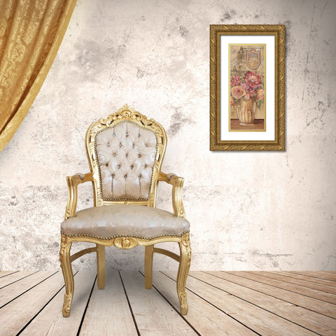 Bouquet from England Gold Ornate Wood Framed Art Print with Double Matting by Audrey, Charlene