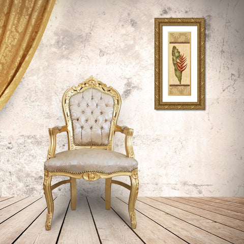 Fleurs Exotiques II Gold Ornate Wood Framed Art Print with Double Matting by Audrey, Charlene